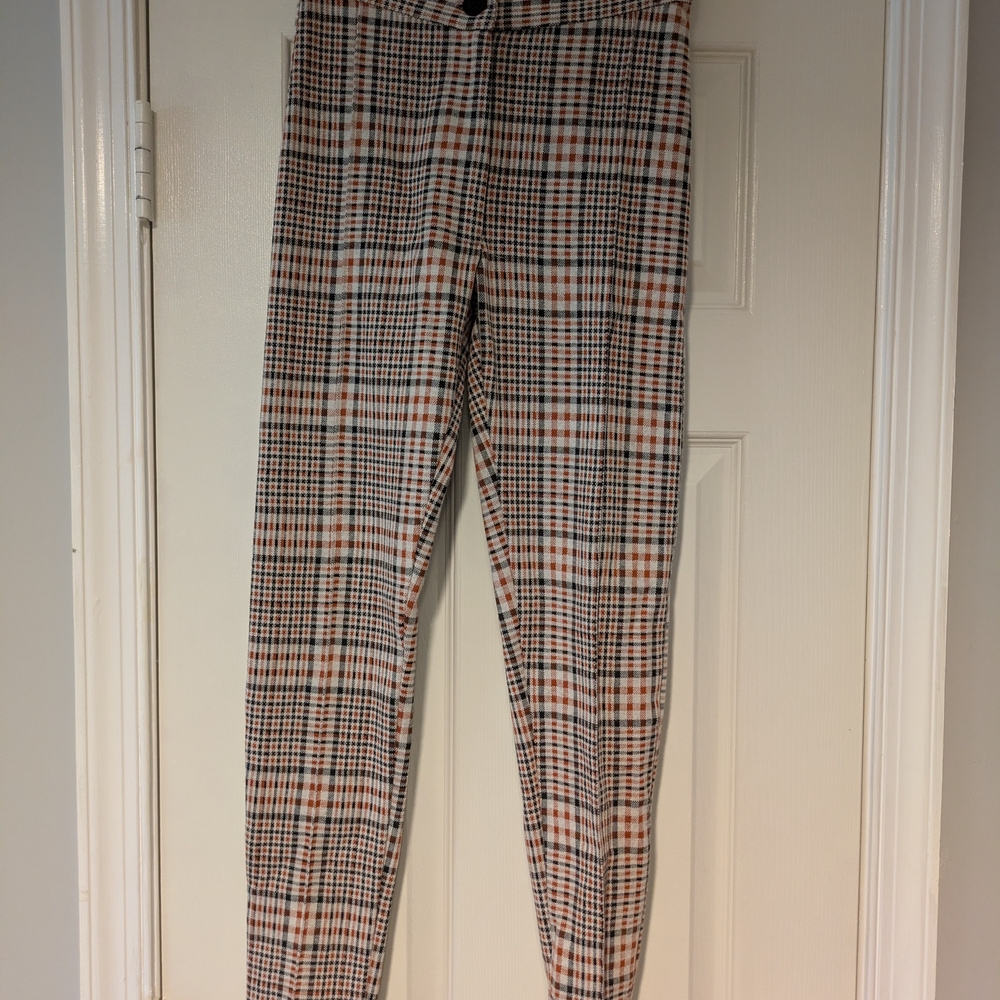 Free People Plaid Pants, Size 0